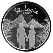 Load image into Gallery viewer, 2022 ECCB Silver St. Lucia Couple 1 oz
