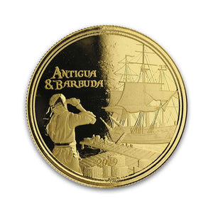 2019 ECCB Antigua & Barbuda Rum Runner 1 oz Gold Coin