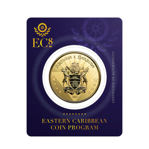 2022 ECCB Antigua & Barbuda Coat of Arms 1 oz Gold Coin