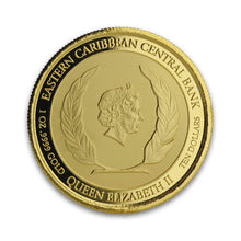 Load image into Gallery viewer, 2022 ECCB Antigua &amp; Barbuda Coat of Arms 1 oz Gold Coin
