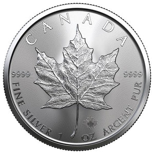 2023 Canada Silver Maple Leafs Queen Elizabeth BU 1 oz