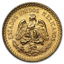 Load image into Gallery viewer, 2.5 Peso Mexico Gold Coin (Random Dates)
