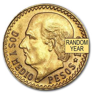 2.5 Peso Mexico Gold Coin (Random Dates)