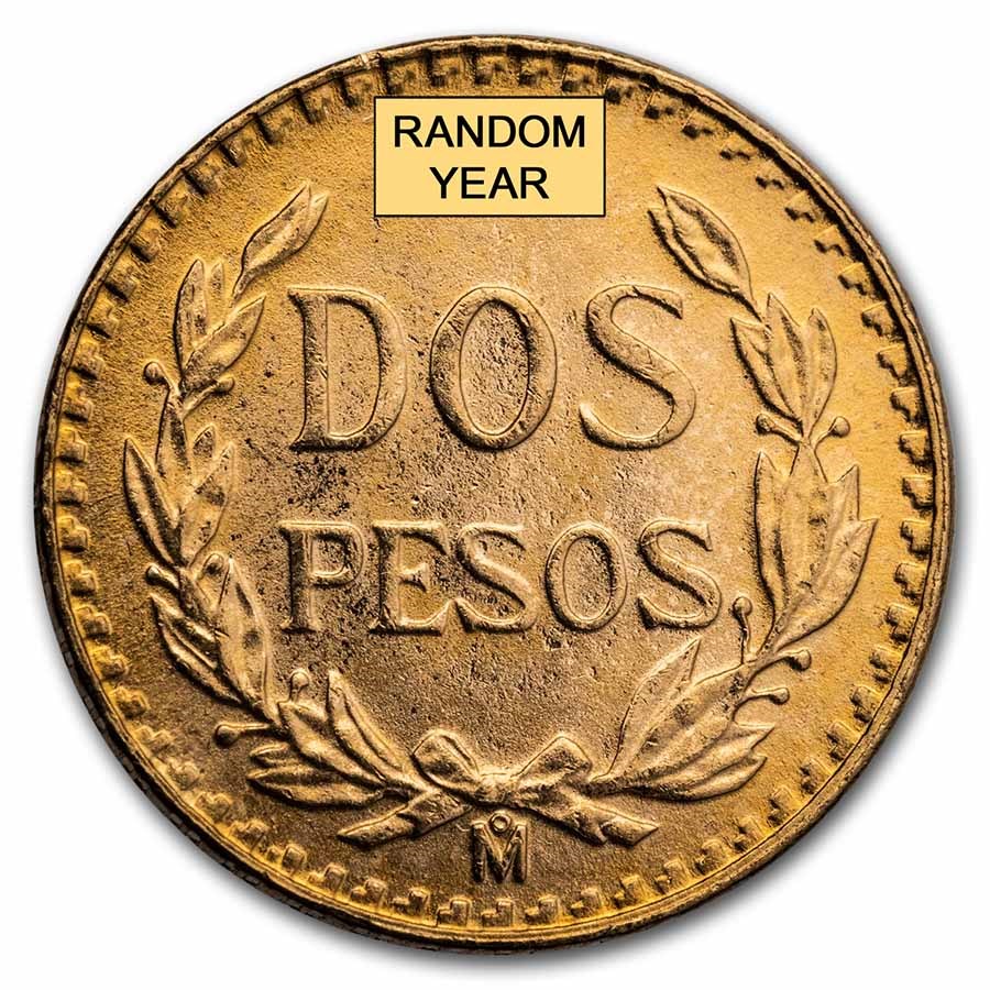 2 Peso Mexico Gold Coin (Random Dates)