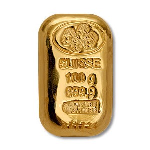 100 Gram Pamp Suisse Gold Bar