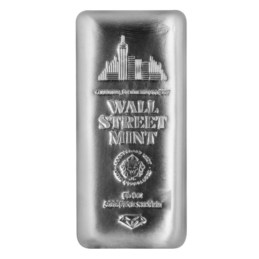 10 oz Wall Street Mint Silver Bars