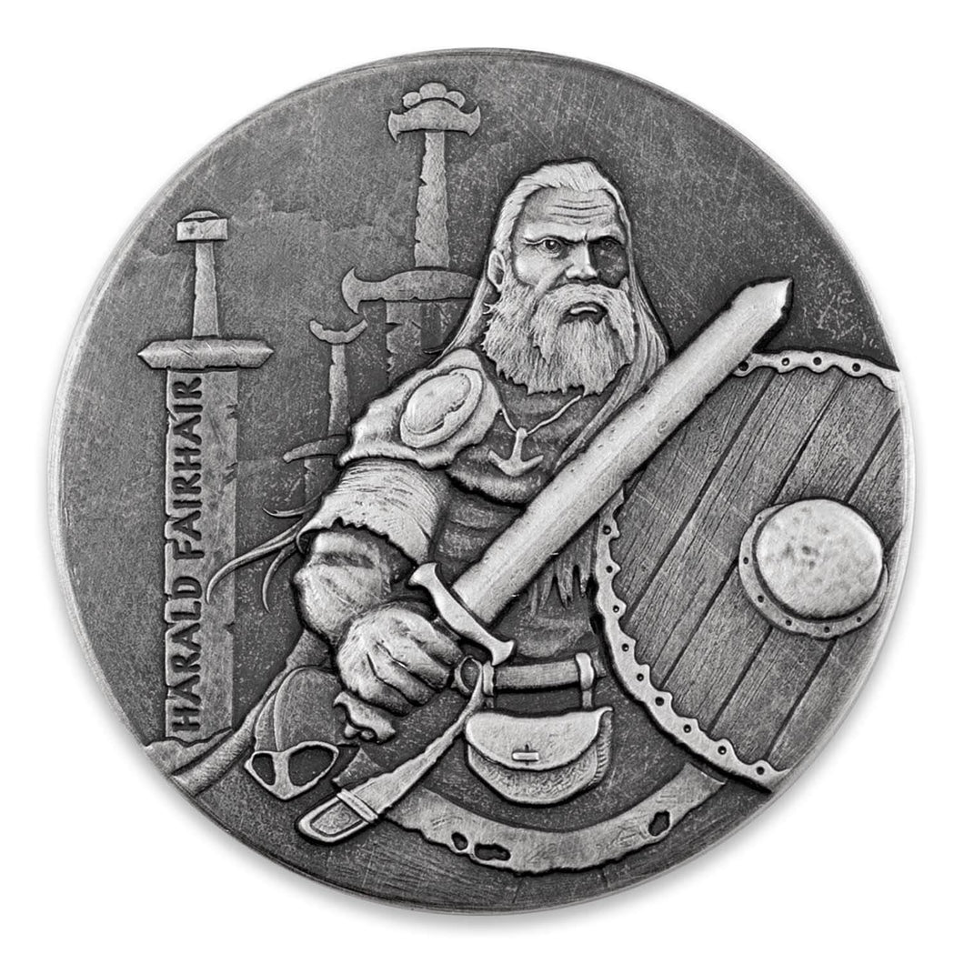 2 oz Harald Fairhair Silver Scottsdale Mint Viking Series Round (2016)