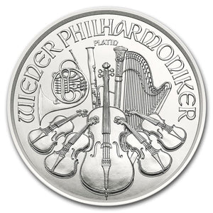 1 oz Austria Platinum Philharmonic BU Coin (Random Years)