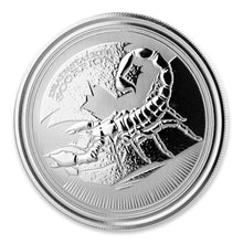 Load image into Gallery viewer, 2017 Republic of Chad Deathstalker Scorpion 1 oz Silver

