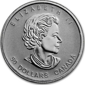 1/2 oz Canada Platinum War of 1812 BU Bullion Coin (2017)