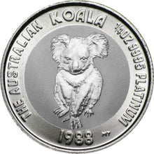 Load image into Gallery viewer, 1 oz Australian Platinum Koala BU (1988) .9995 Fine
