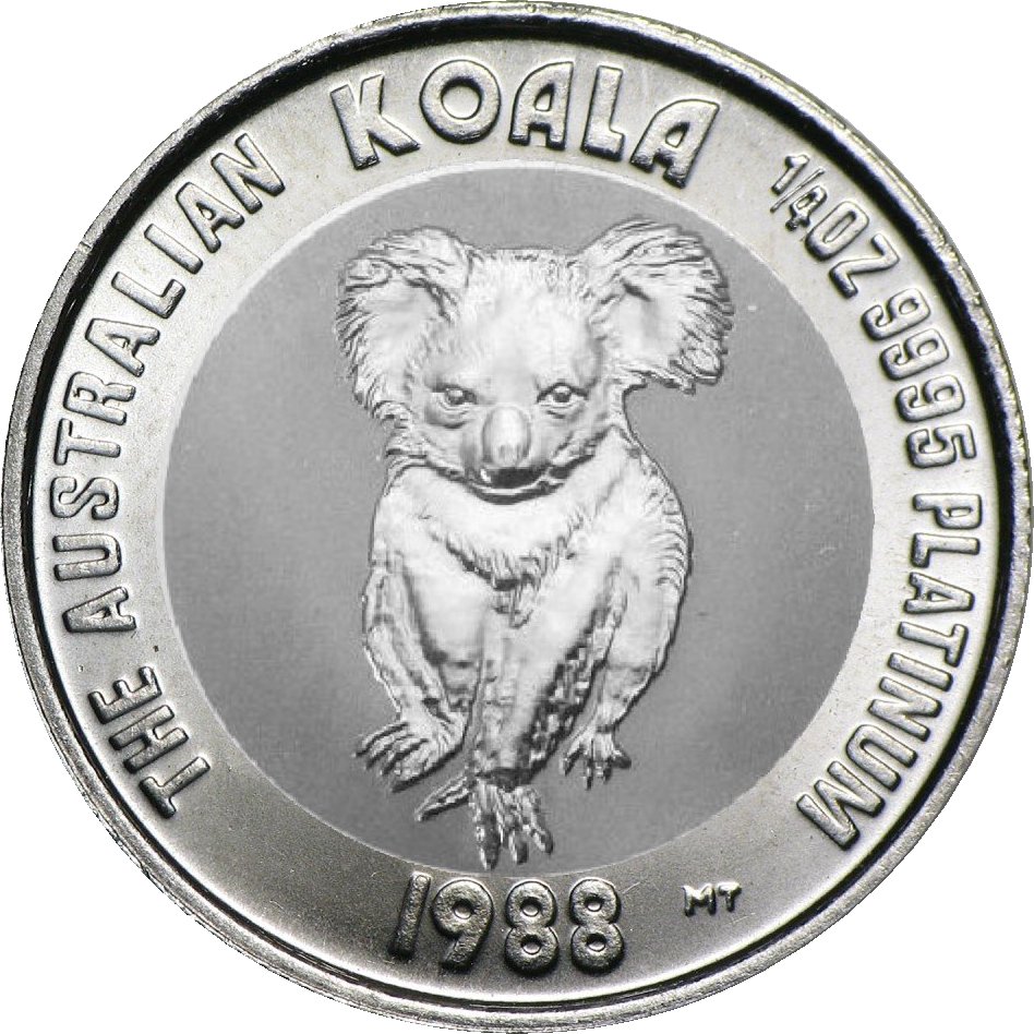 1 oz Australian Platinum Koala BU (1988) .9995 Fine
