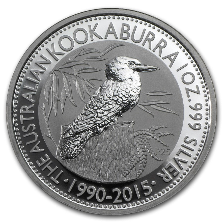 1 oz Australia Silver Kookaburra BU Coin (1990-2015)
