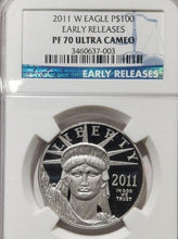 Load image into Gallery viewer, 2011-W $100 Platinum American Eagle NGC PF 70 ER

