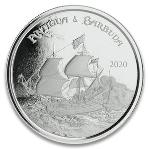 2020 ECCB Antigua & Barbuda Silver Rum Runner Ship 1 oz
