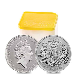 2020 UK British Royal Arms Platinum BU Coin 1 oz