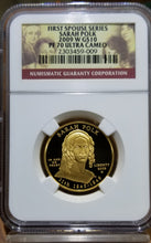 Load image into Gallery viewer, 2009-W 1/2 oz Sarah Polk Spouse Gold NGC PF 70
