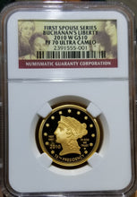 Load image into Gallery viewer, 2010-W 1/2 oz Buchanan&#39;s Liberty Spouse Gold NGC PF 70
