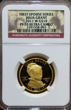 Load image into Gallery viewer, 2011-W 1/2 oz Julia Grant Spouse Gold NGC PF 70
