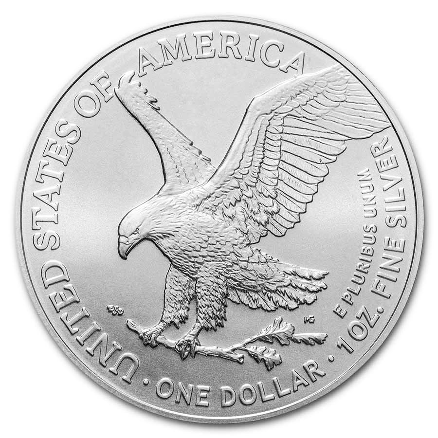 American Silver Eagle BU (2021) Type 2 Reverse