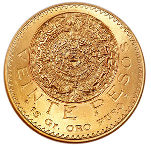 20 Peso Mexico Gold Coin BU (Random Dates)