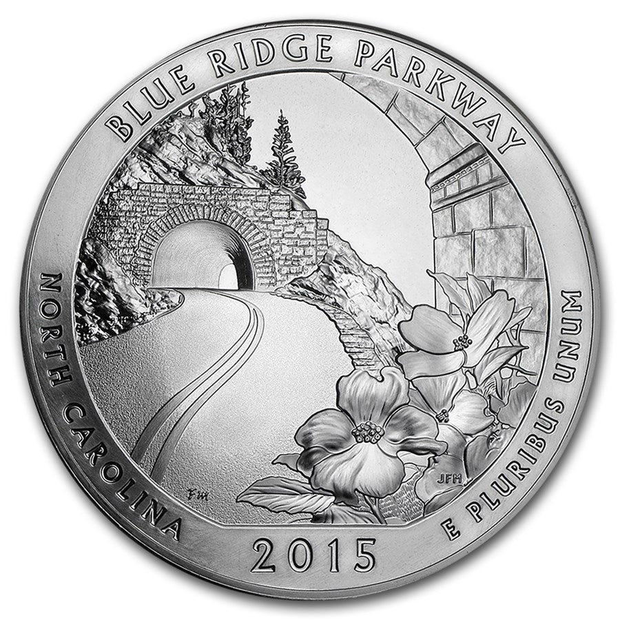 2015 5oz Silver ATB Blue Ridge Parkway National Park, NC