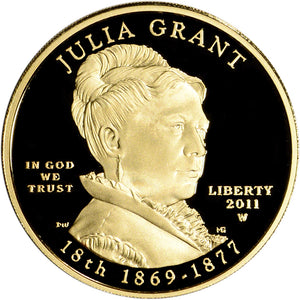 2011-W 1/2 oz Julia Grant Spouse Gold NGC PF 70