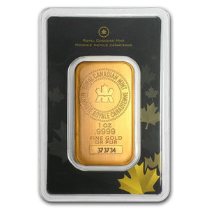 1 oz Royal Canadian Gold Bars
