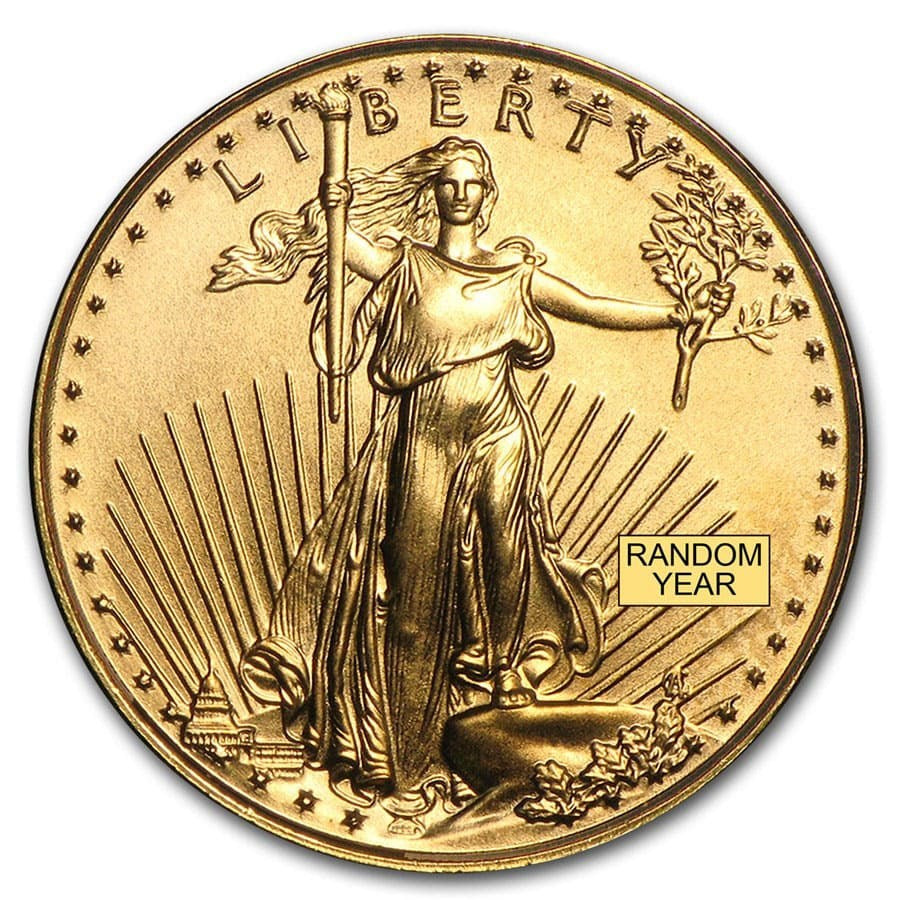 $5 American Gold Eagle 1/10th oz BU (Random Year)
