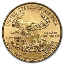 Load image into Gallery viewer, $5 American Gold Eagle 1/10th oz BU (Random Year)
