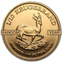 Load image into Gallery viewer, 1/10 oz South Africa Gold Krugerrand (Random Dates)
