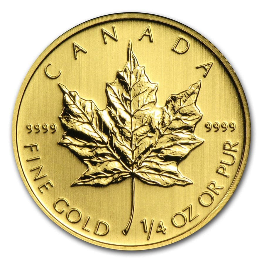 1/4 oz Canada Gold Maple Leafs (Random Dates)