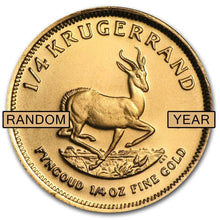 Load image into Gallery viewer, 1/4 oz South Africa Gold Krugerrand (Random Dates)
