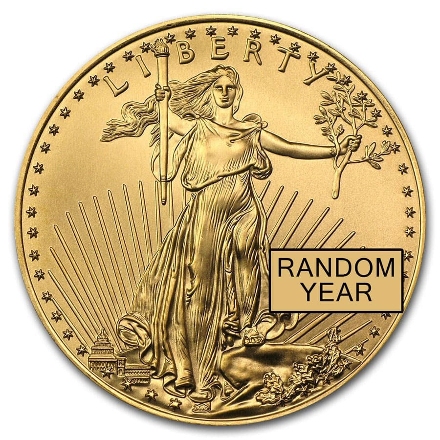 $25 American Gold Eagle 1/2 oz BU (Random Year)
