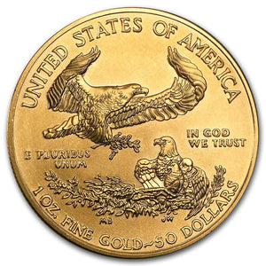 $50 American Gold Eagle 1 oz BU (Random Year)