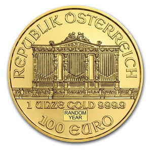 1 oz Austria Gold Philharmonic (Random Dates)