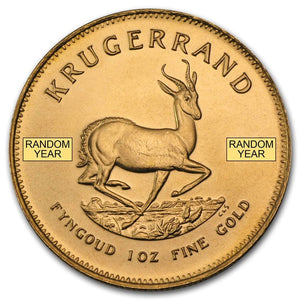 1 oz South Africa Gold Krugerrand BU (Random Dates)