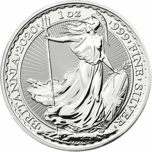1 oz UK Silver Britannia BU (Random Dates)