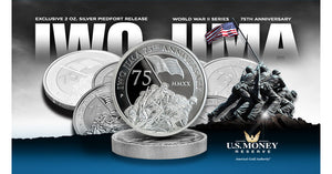 2020-P Tuvalu Iwo Jima Proof 2 oz .9999 Silver Coin