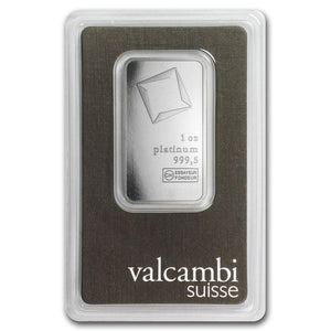 1 oz Valcambi Suisse Platinum Bar