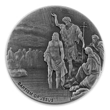 Load image into Gallery viewer, 2 oz Baptism of Jesus Silver Scottsdale Mint Biblical Series Round (2017)
