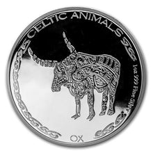 Load image into Gallery viewer, 1 oz Republic of Chad Celtic Animals: OX (2020)

