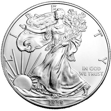 1 oz American Silver Eagle BU (1989)