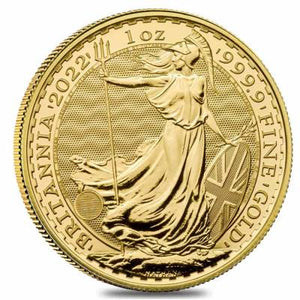 1 oz UK Gold Britannia BU (Current Year)