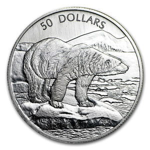 1 oz Canada Platinum Polar Bears BU (1999)