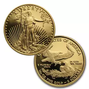 1/10 oz Proof American Gold Eagle (Random Year, Capsules Only)