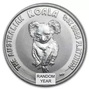 1/2 oz Australian Platinum Koala Coin (Random Year)