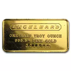 1/2 oz Engelhard Gold Vintage Bar Frosted Back (2)