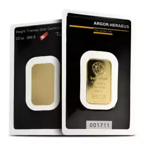 1/2 oz Gold Bar Various Mints