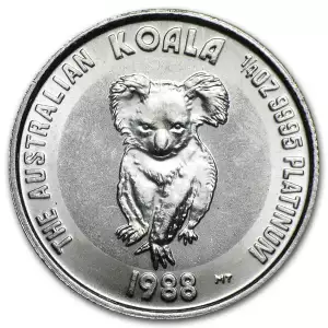1/4 oz Australian Platinum Koala Coin (Random Year)